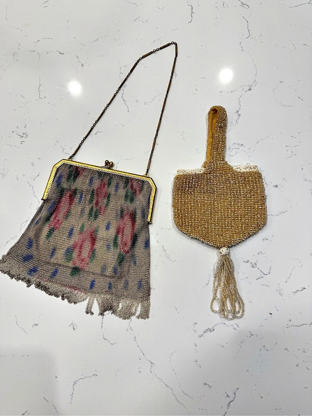 Two vintage evening bags from Lucia Zolea
